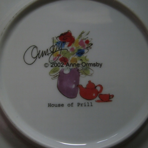 Mines Bigger Anne Ormsby House Prill Dessert Plate - Picture 2 of 7